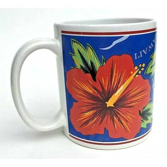 Vintage 1997 Island Heritage Hilo Hattie Hibiscus Mug by the Store of Hawaii - Picture 5 of 7